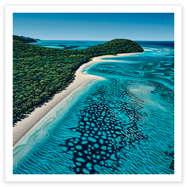 art print of cape tribulation, queensland, australia