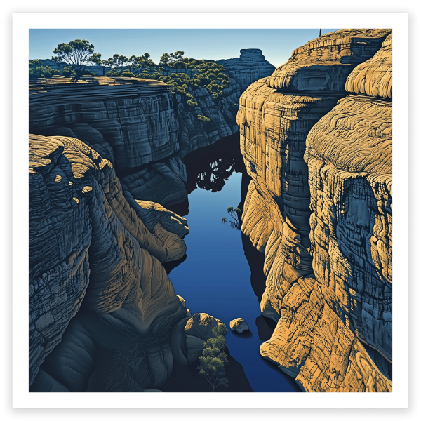 art print of cobbold gorge, queensland, australia