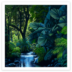 art print of stream running through Daintree Rain Forest, Queensland, Australia