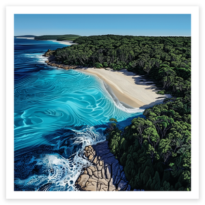 art print of Greenfield Beach, NSW, Australia