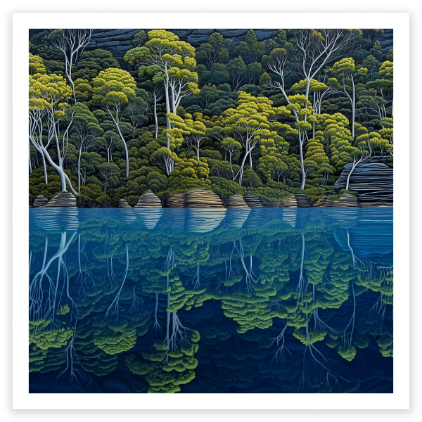 art print of Hawkesbury River, NSW Australia