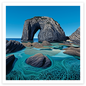 art print of horsehead rock, NSW, Australia