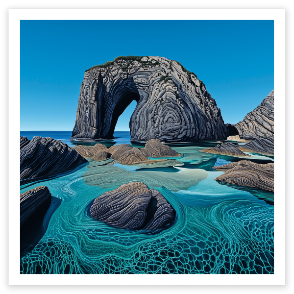 art print of horsehead rock, NSW, Australia