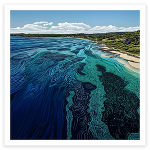 art print of Hyams Beach, south coast NSW, Australia