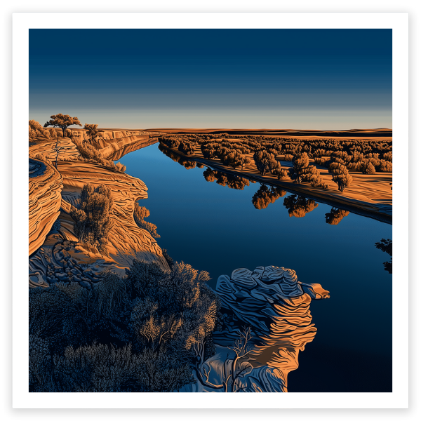 art print of Murray River, South Australia