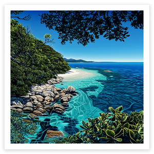 art print of Nudey Beach, Queensland, Australia