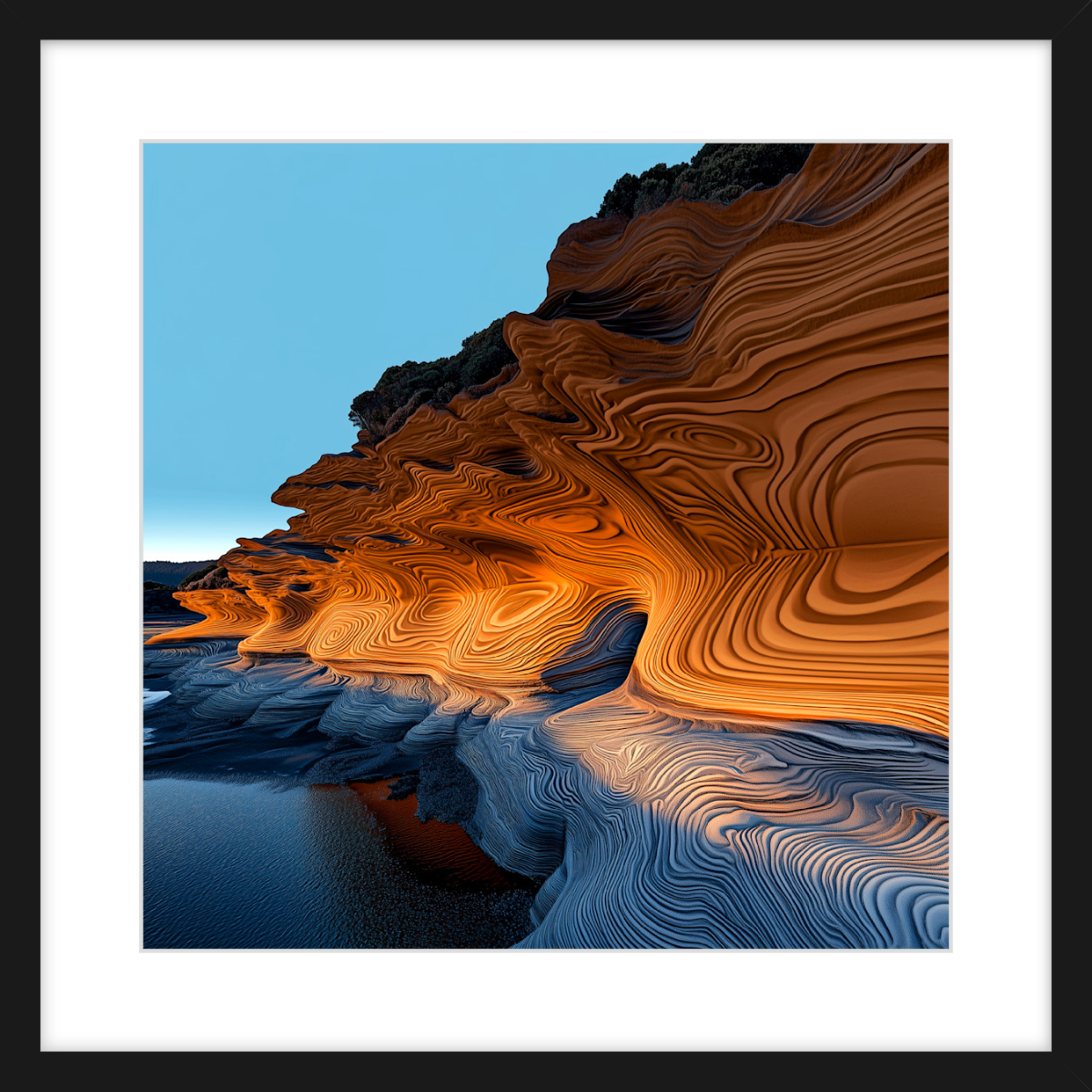 Golden Painted Cliffs, Maria Island