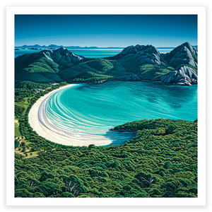 art print of Wineglass Bay, Tasmania, Australia